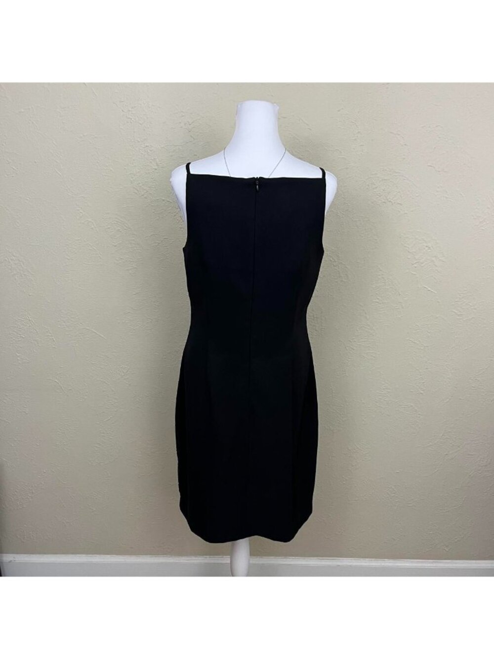 90s black floral beaded goth whimsygoth dark romantic grungy cami dress - Picture 4 of 8